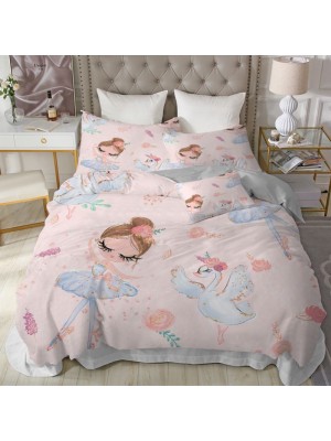 Frozen Letto Copri Piumone Ballerina Federa Duvet Cover Ballet Bed Set 945002E